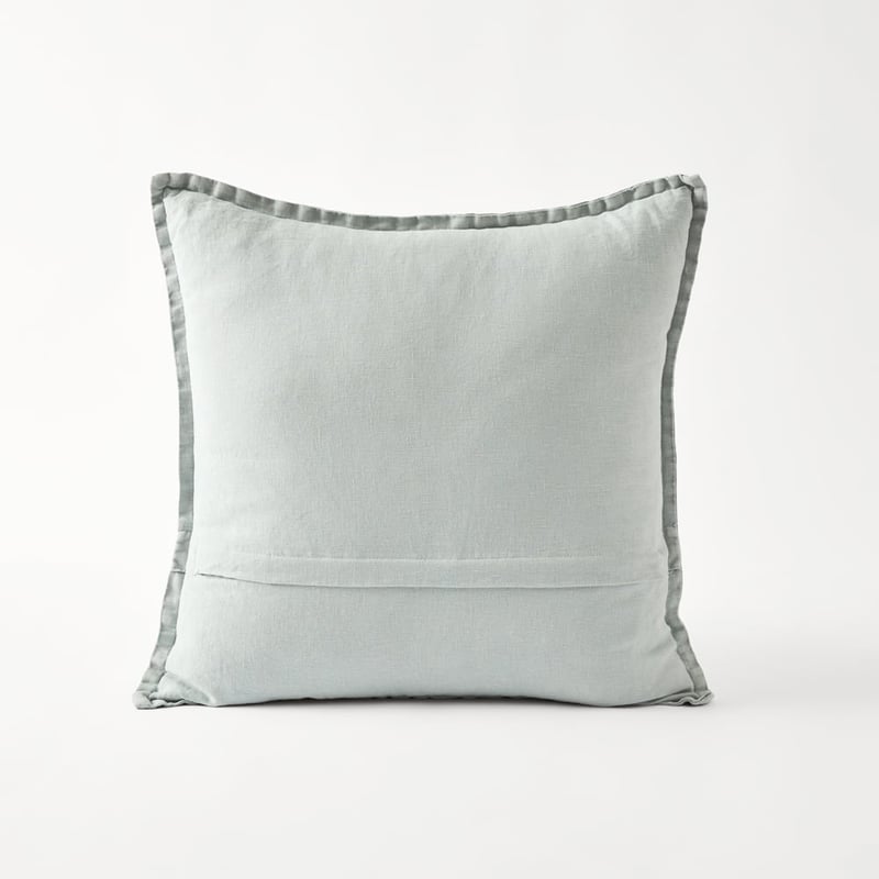 Belgian Duck Egg Vintage Washed Linen Cushion