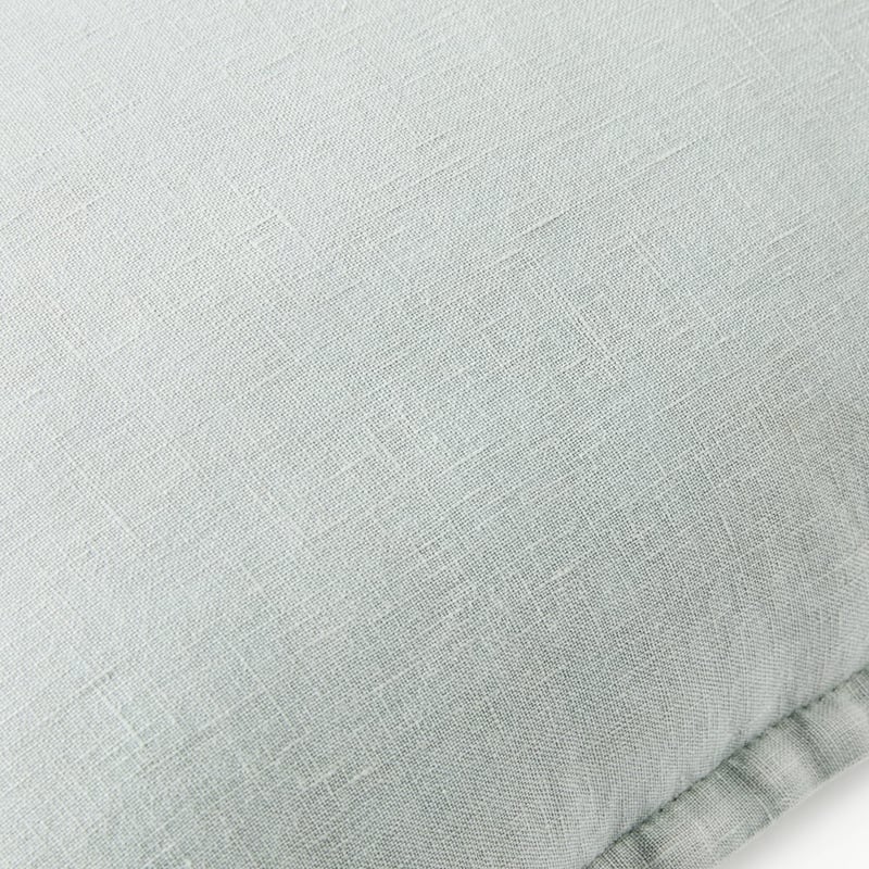 Belgian Duck Egg Vintage Washed Linen Cushion