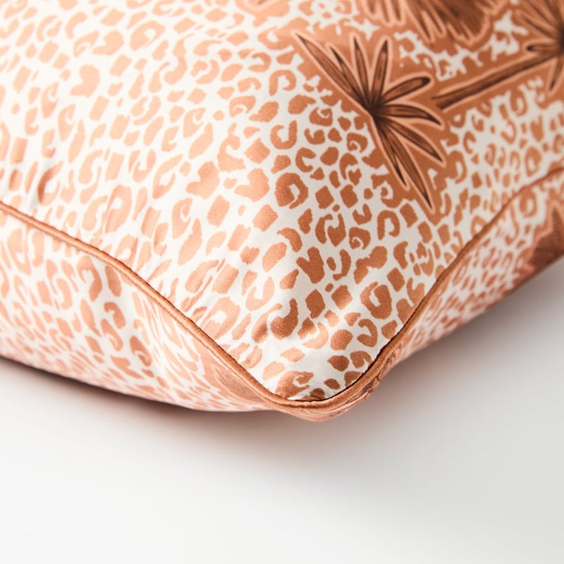 Pure Silk Safari Palm Printed Pillowcase