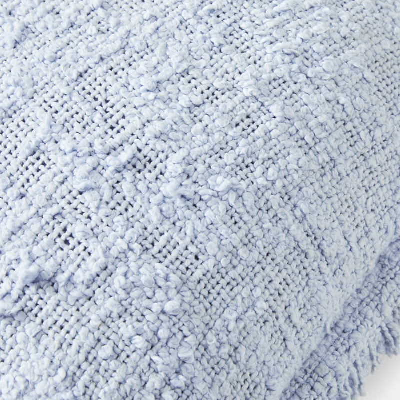 Leiden Cashmere Blue Boucle Cushion