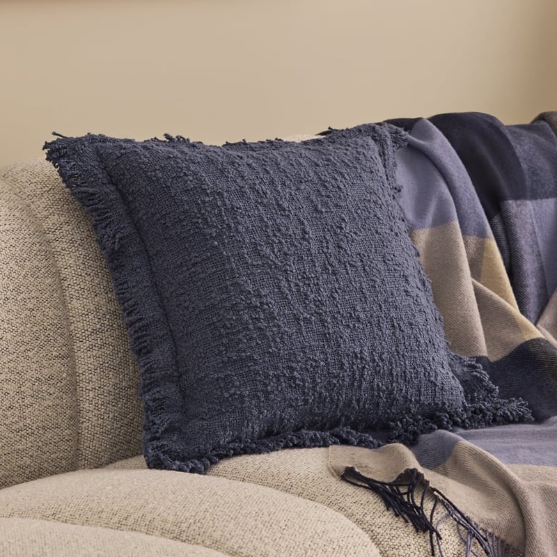 Leiden Indigo Boucle Cushion