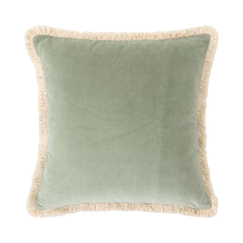 Mirri Sage Velvet Cushion