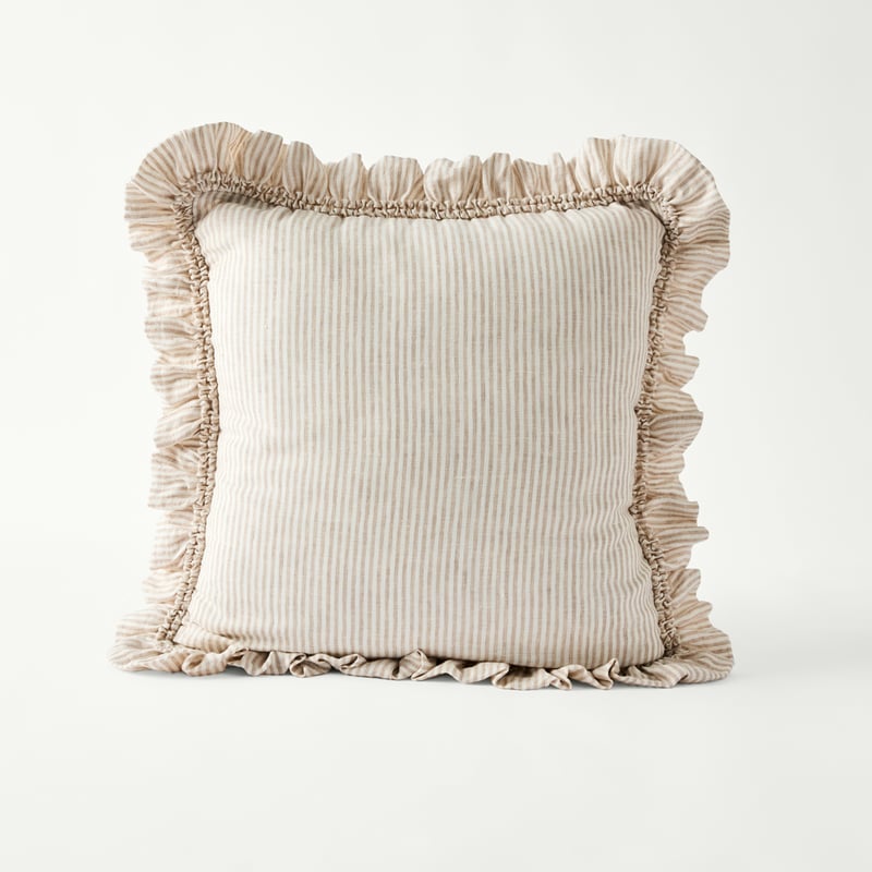 Brydee Linen & White Stripe Linen Cushion