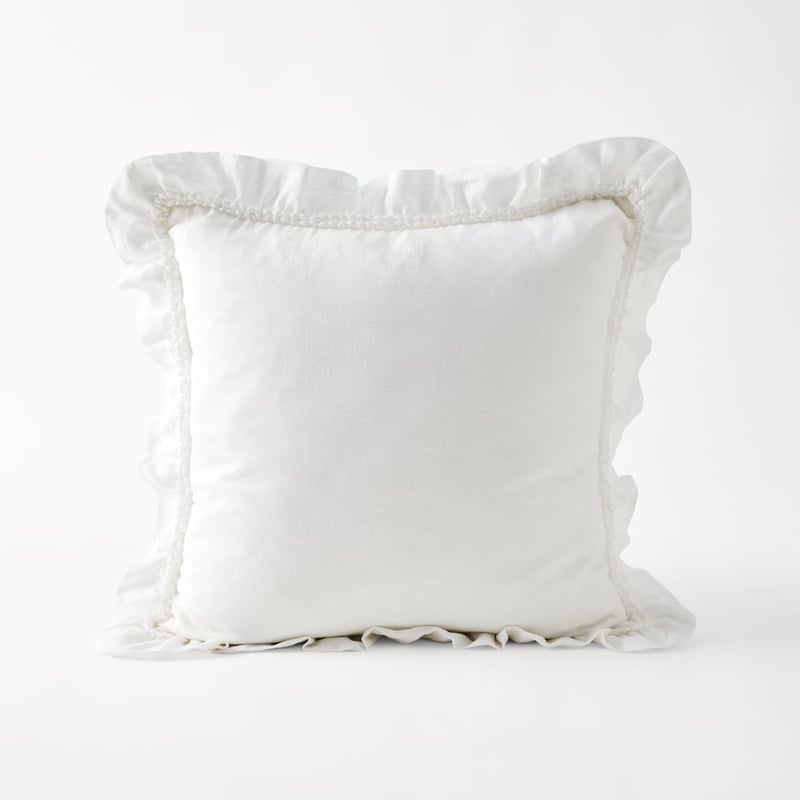 Brydee White Linen Cushion