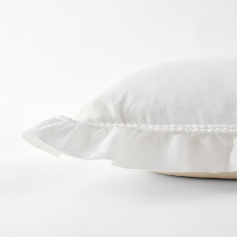 Brydee White Linen Cushion