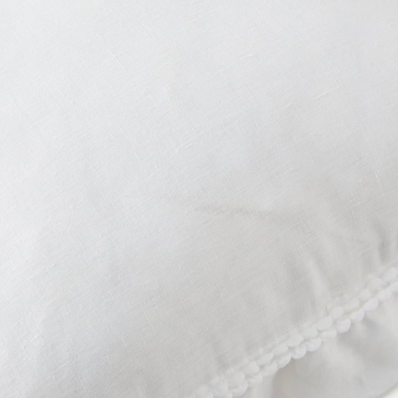 Brydee White Linen Cushion