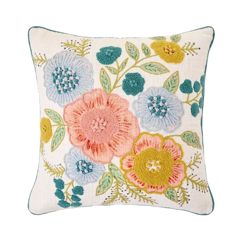 Caitlyn Teal Floral Cushion