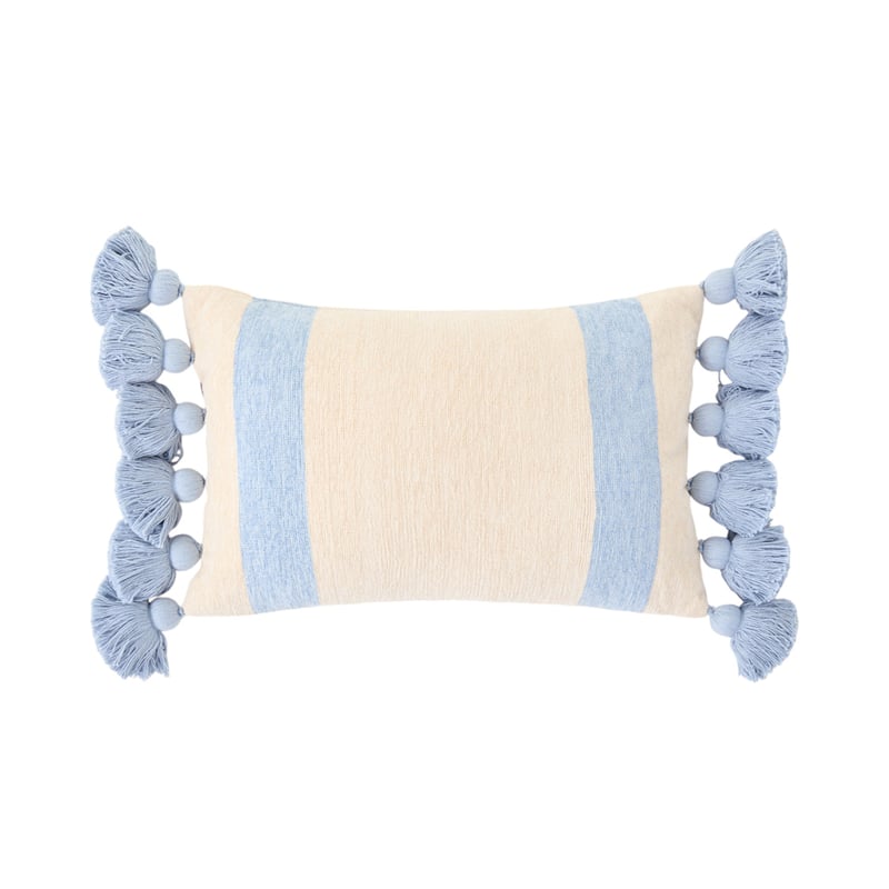 Garden House Soft Chambray Stripe Cushion