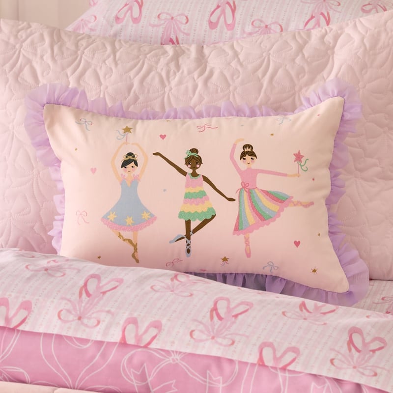 Ballet Dancers Cream Cushion
