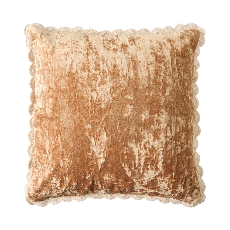 Lara Copper Velvet Cushion