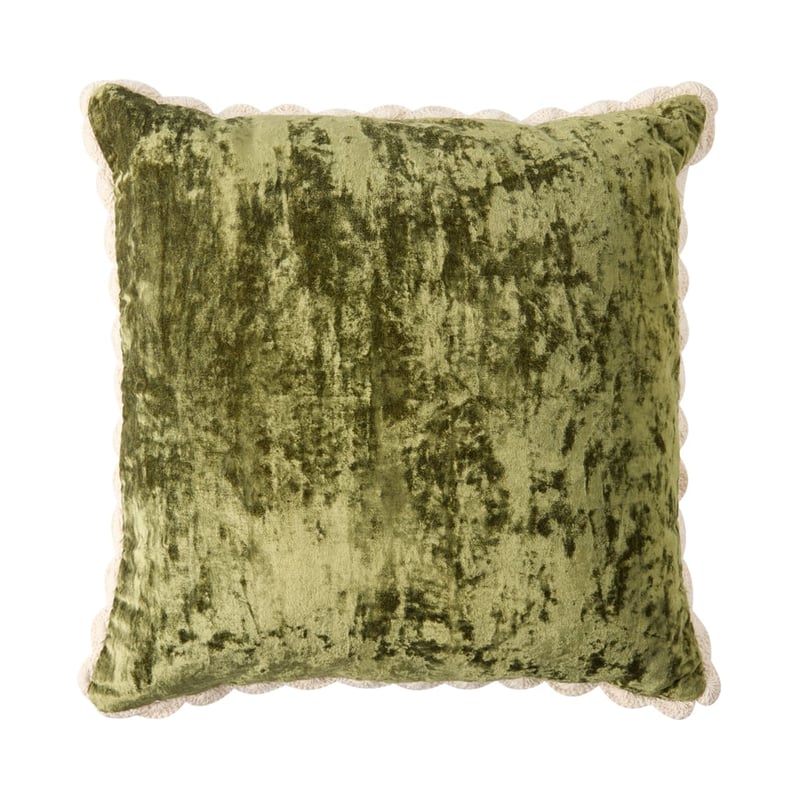 Lara Palm Leaf Velvet Cushion