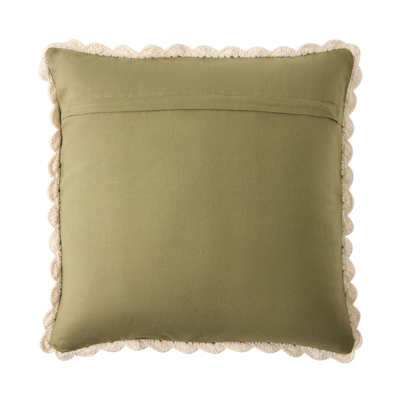 Lara Palm Leaf Velvet Cushion