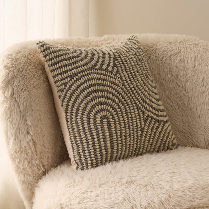 Archie Natural & Grey Cushion