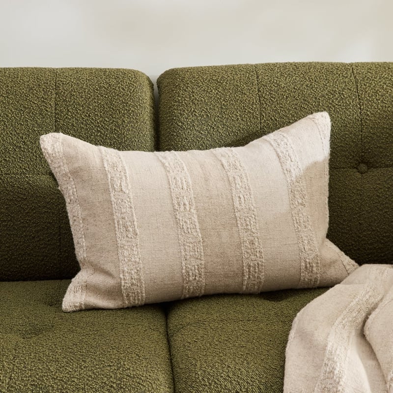 Finley Natural Stripe Cushion