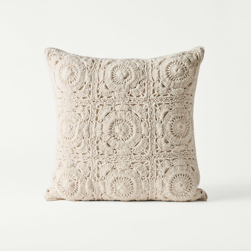 Suvi Crochet Natural Cushion