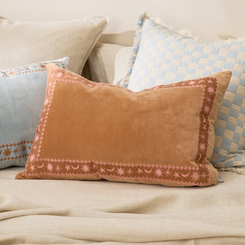 Stella Brown Velvet Cushion