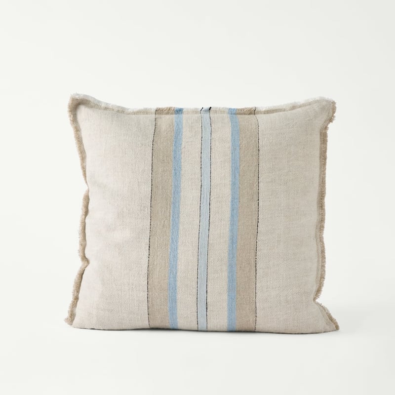 Indra Cashmere Blue Linen Cushion