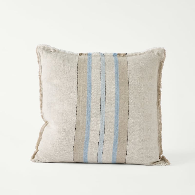 Indra Cashmere Blue Linen Cushion