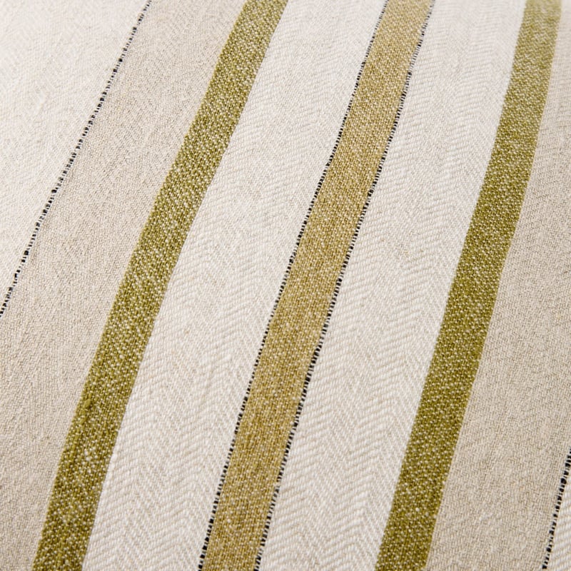 Indra Olive Linen Cushion