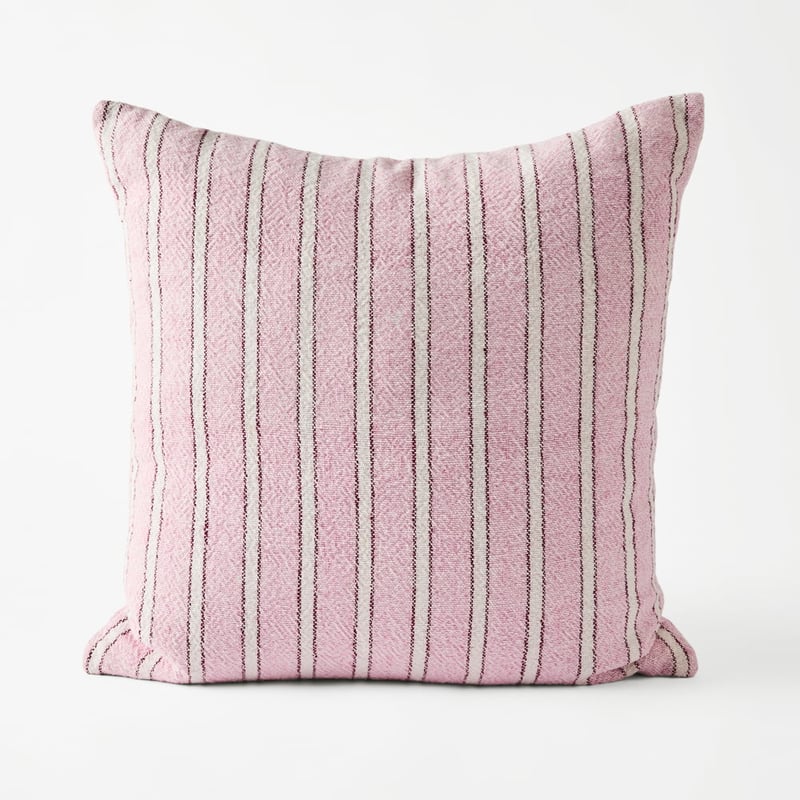 Lottie Pink Stripe Cushion