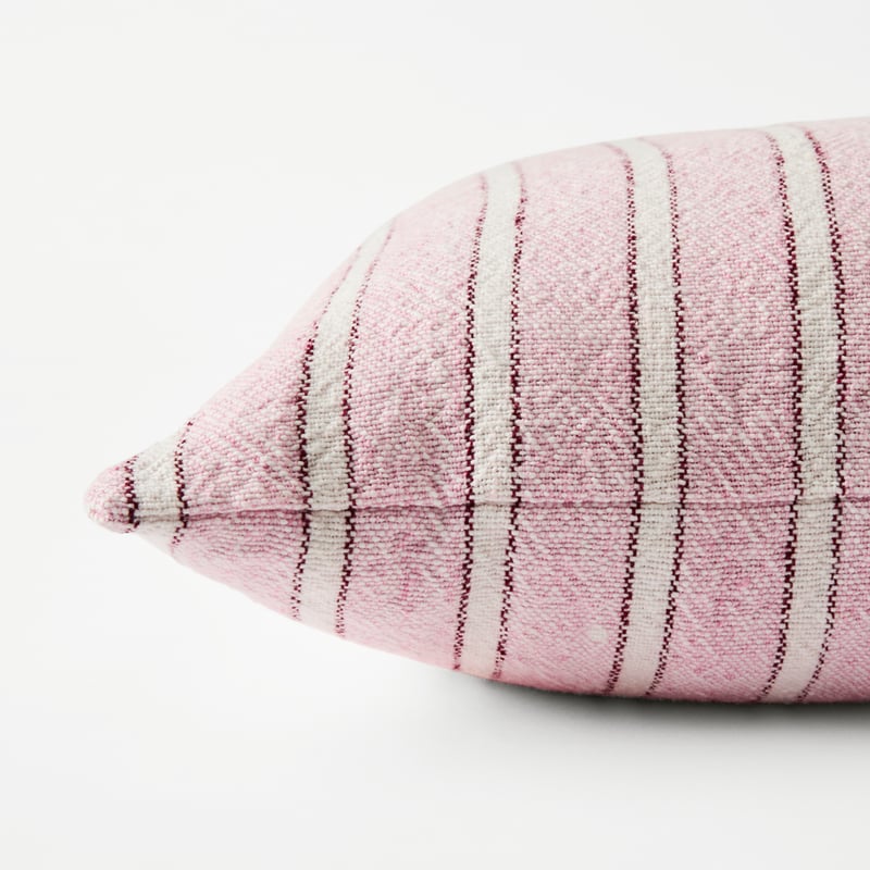 Lottie Pink Stripe Cushion