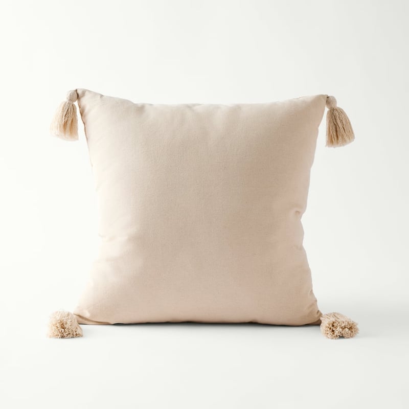 Palm Candy Pink Tufted Cushion