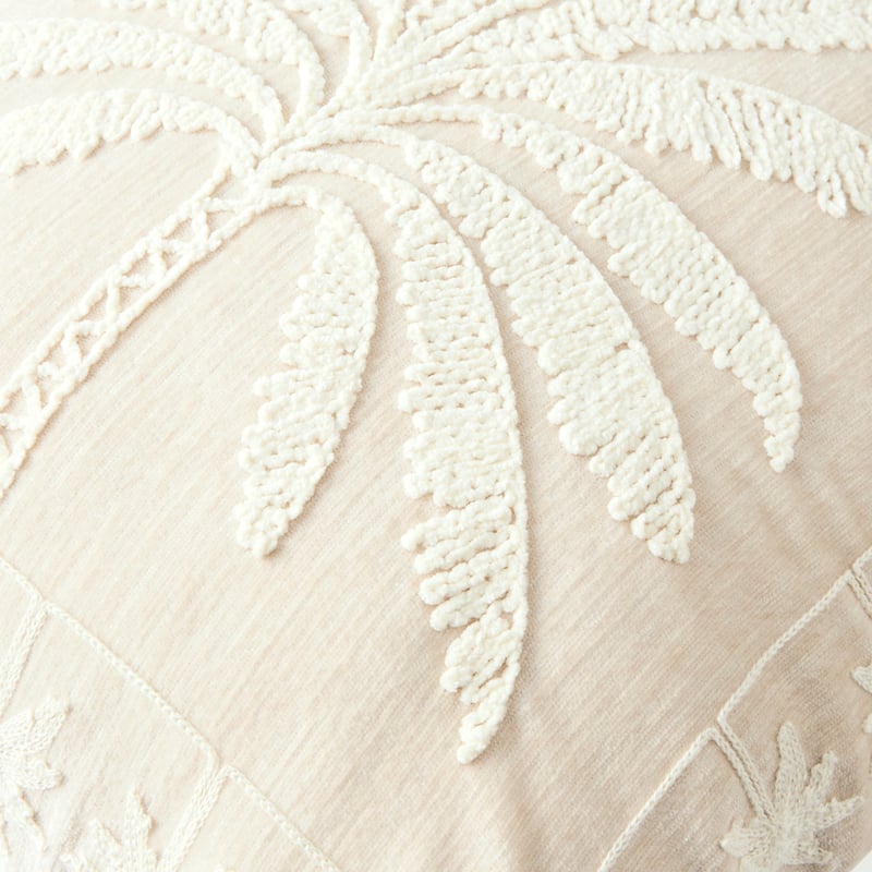Winter Palm Natural Cushion