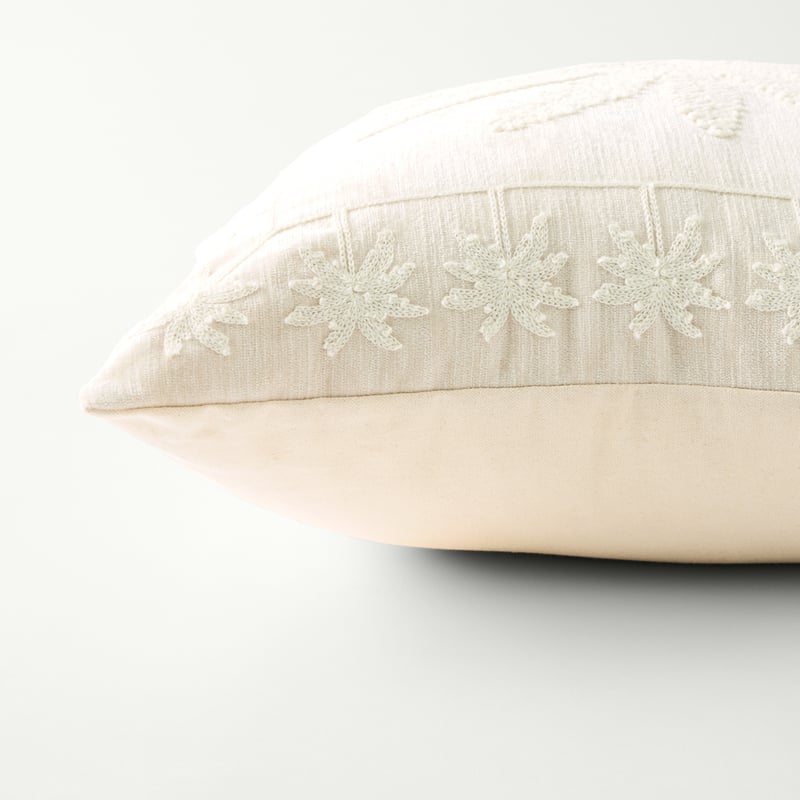 Winter Palm Natural Cushion