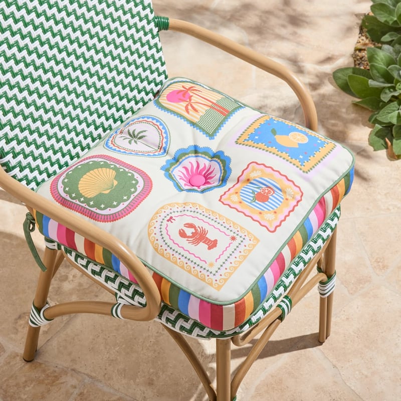 Byron Palm Outdoor Chair Pad