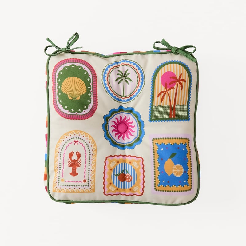 Byron Palm Outdoor Chair Pad