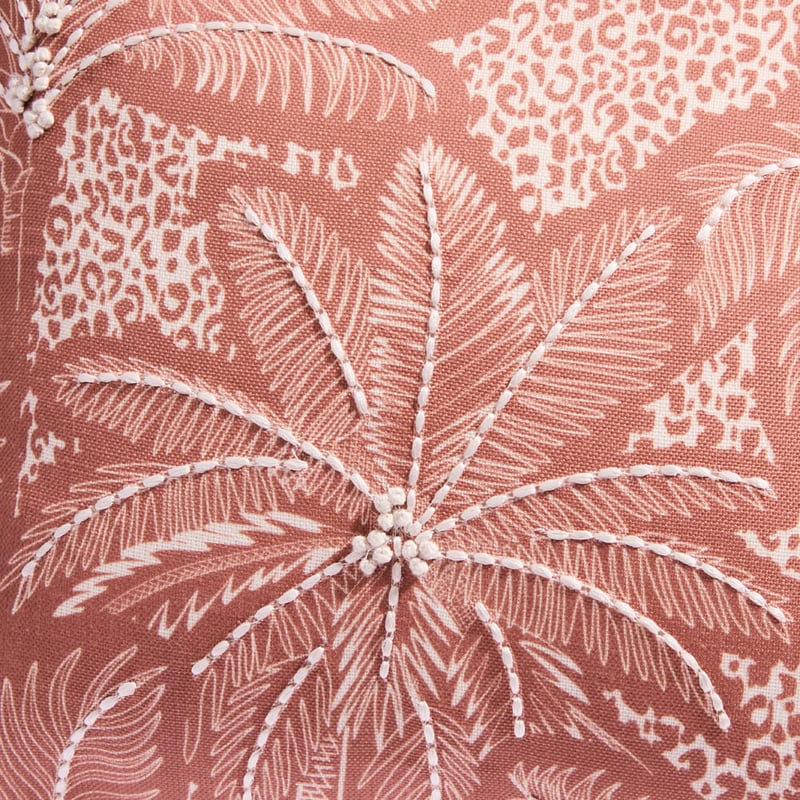 Leopard Palm Outdoor Cushion