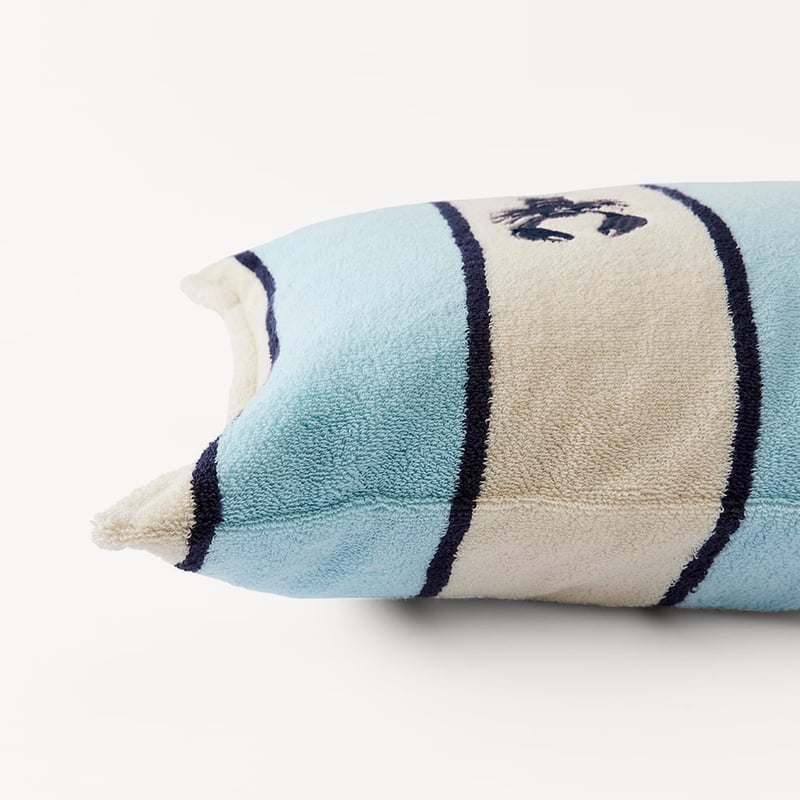 Lorne Blue Lobster Outdoor Terry Cushion