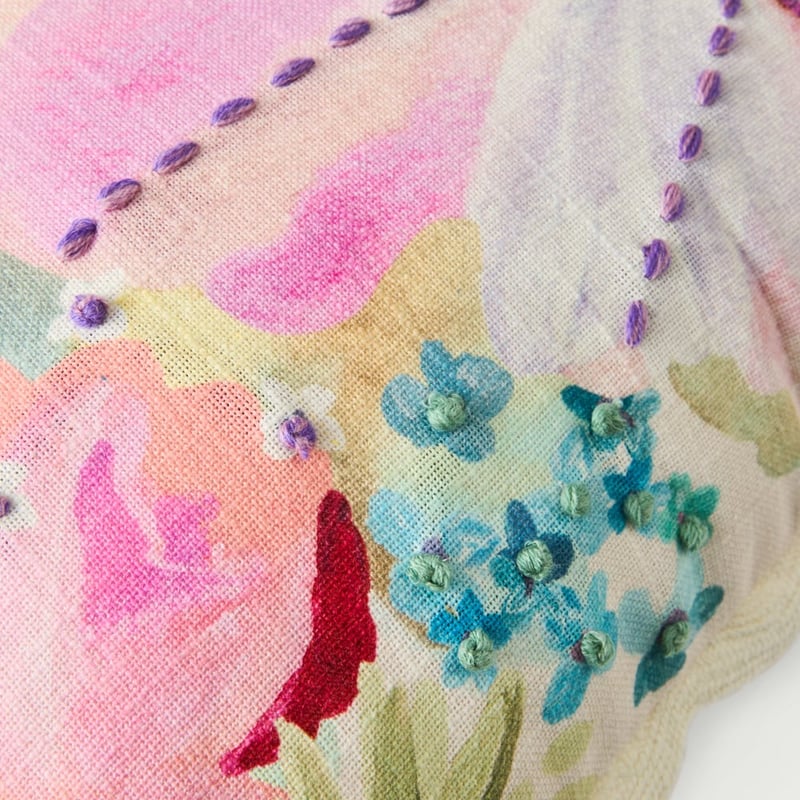 Lottie Floral Pinks Cushion