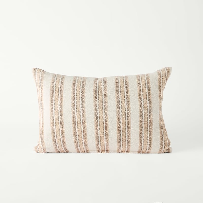 Bellarine Natural Stripe Cushion