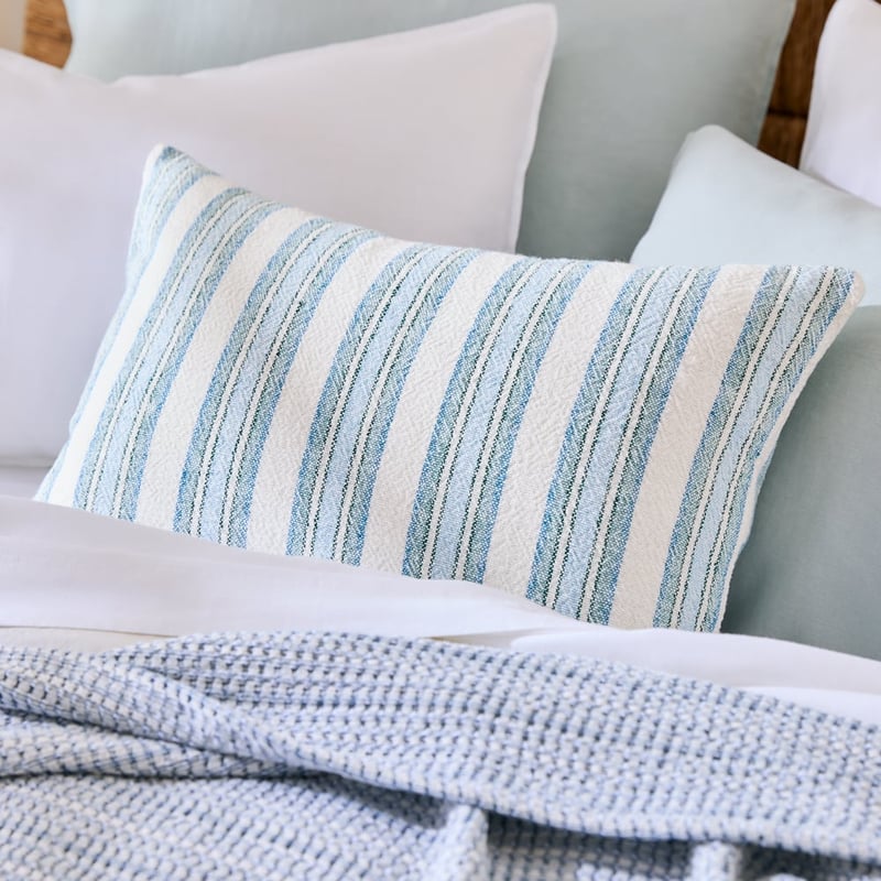 Bellarine Seamist Stripe Cushion