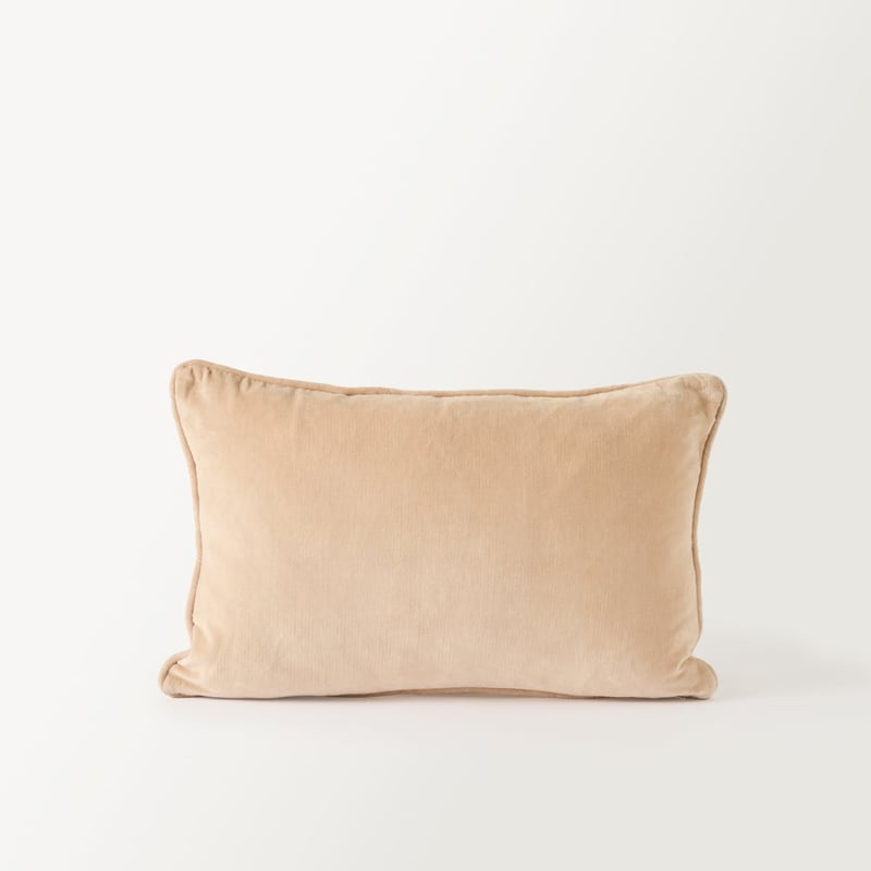 Sirena Natural Patchwork Check Cushion