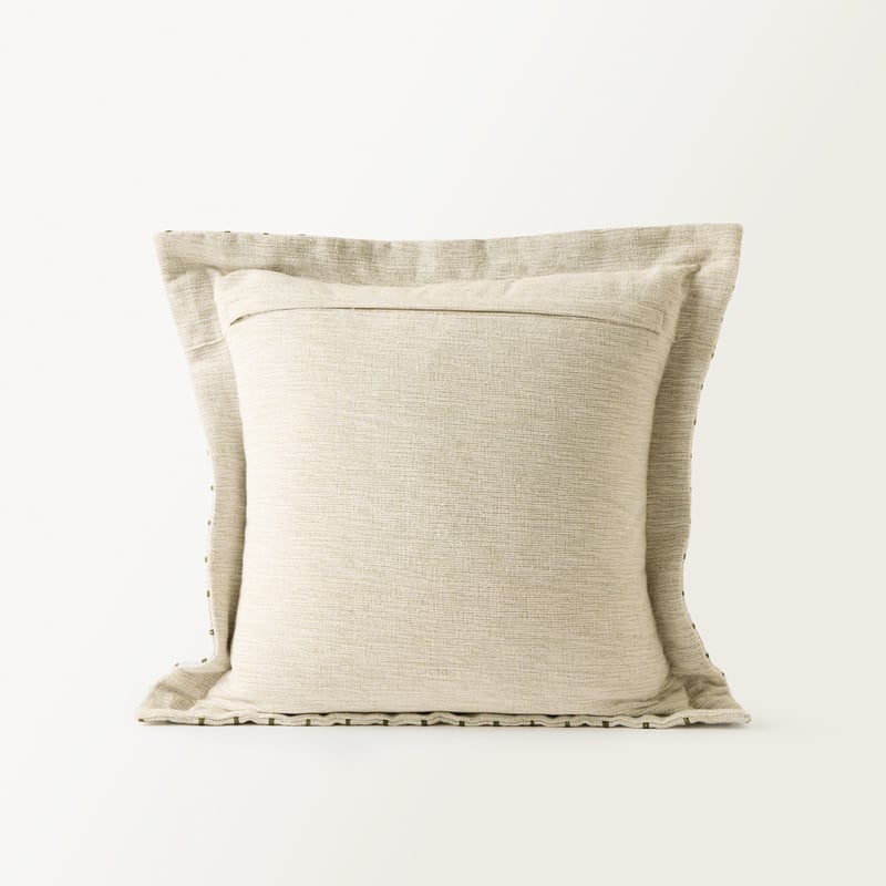 Tropic Palm Natural & Brown Cushion