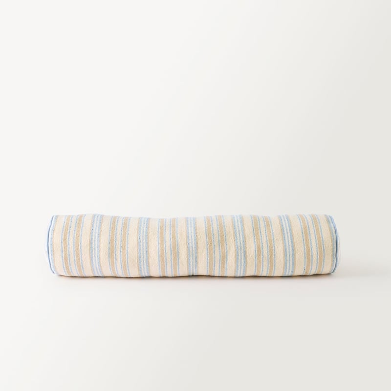 Marion Stripe Blue Bolster Cushion