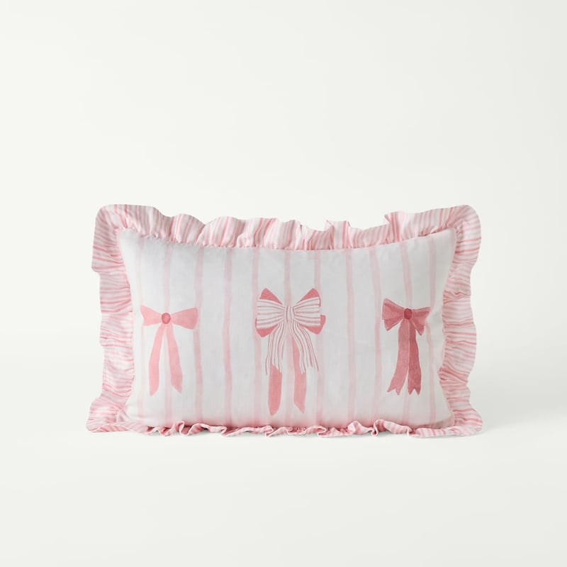 Blossom Pink Bow Cushion