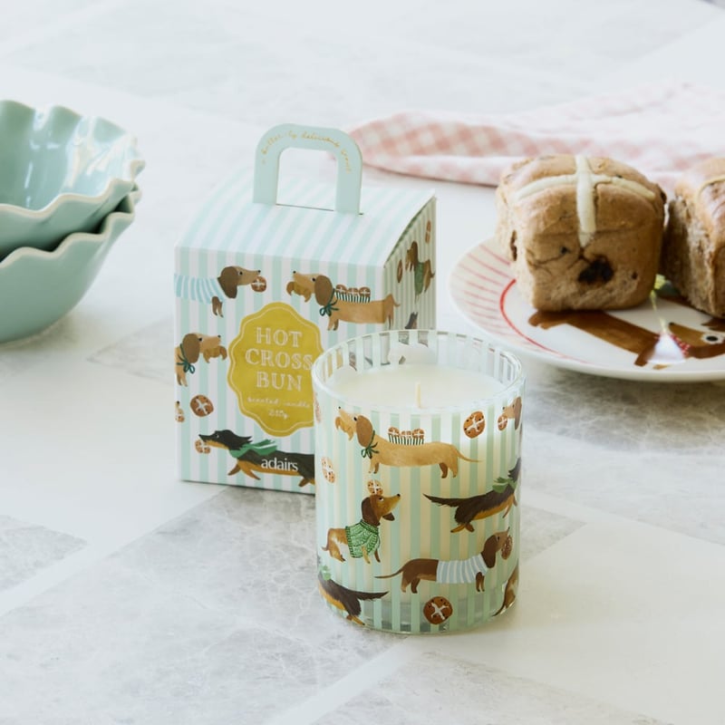 Dachshund Candle Hot Cross Bun