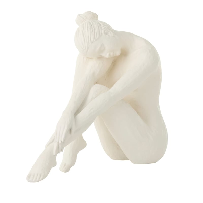 Pas De Deux White Pointing Toes Statue