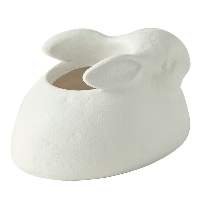 Rabbit White Planter