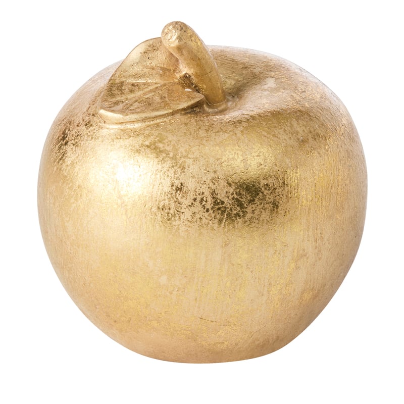 Gold Apple Sculpture