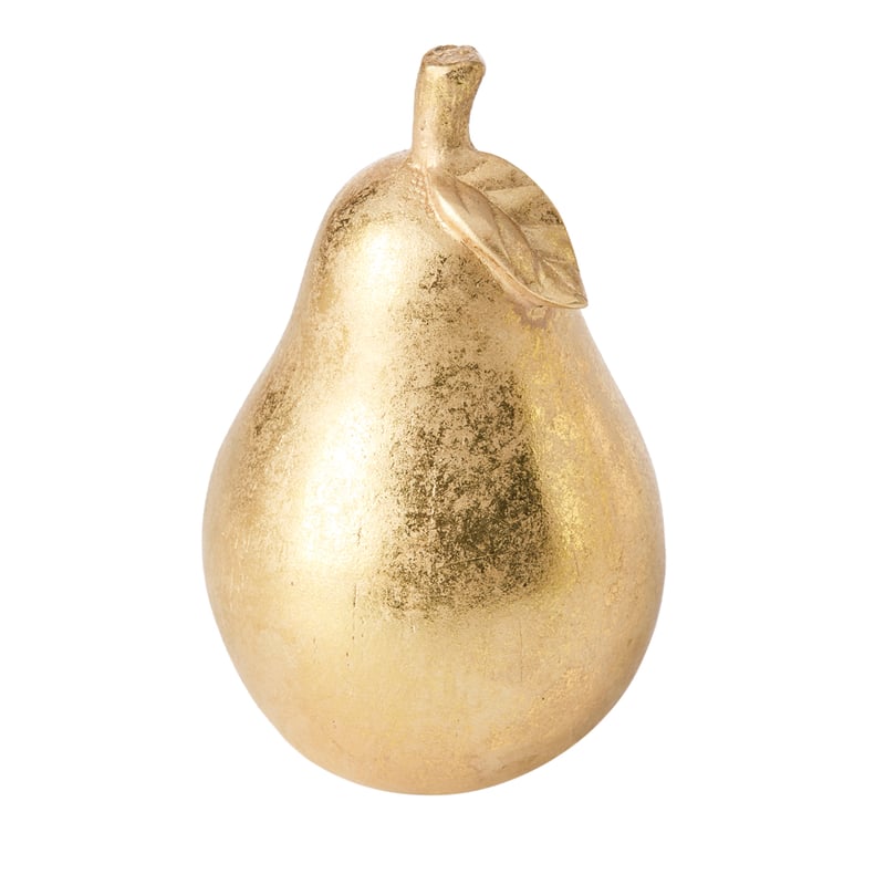 Gold Pear Sculpture