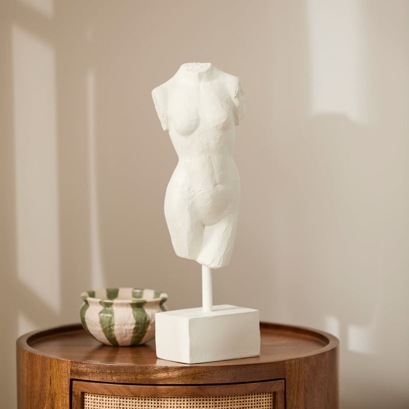 Torso Off White Statue