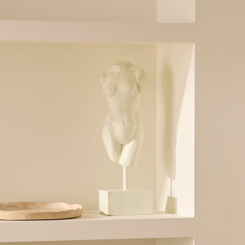 Torso Off White Statue