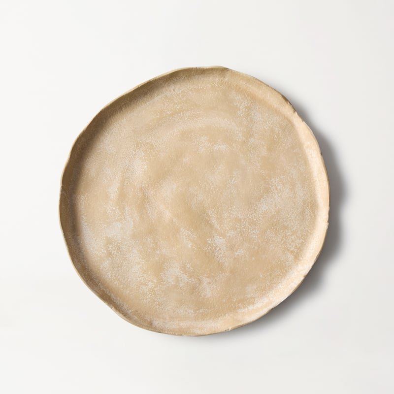 Laguna Beige Round Plate	