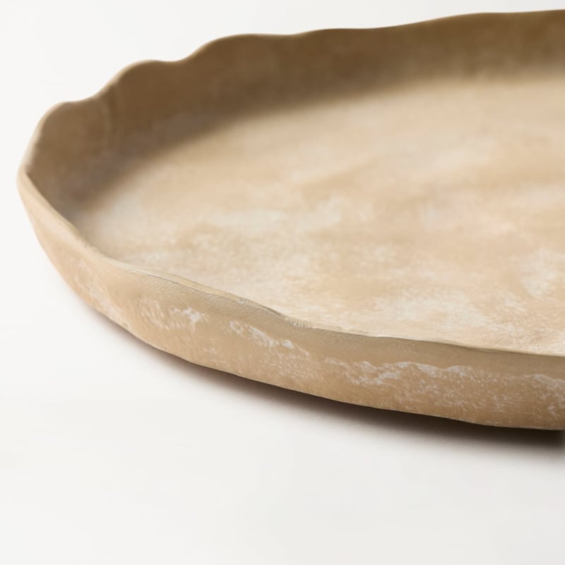 Laguna Beige Round Plate	