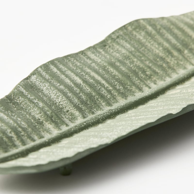 Resort Collection Green Leaf Small Platter