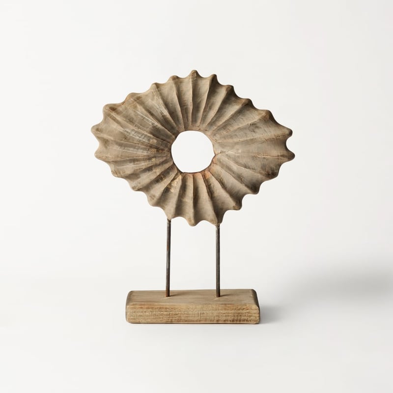 Coastline Natural Round Sculpture